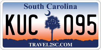 SC license plate KUC095