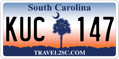 SC license plate KUC147