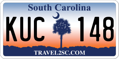 SC license plate KUC148