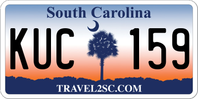 SC license plate KUC159