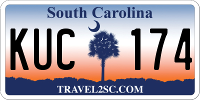 SC license plate KUC174