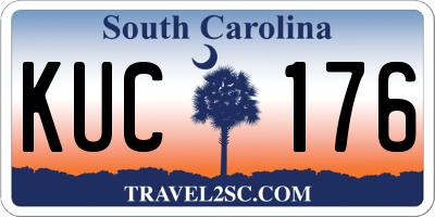 SC license plate KUC176