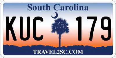 SC license plate KUC179