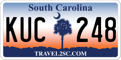 SC license plate KUC248