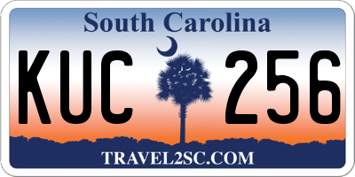 SC license plate KUC256