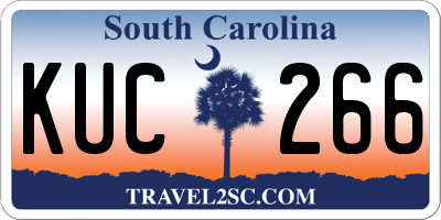 SC license plate KUC266