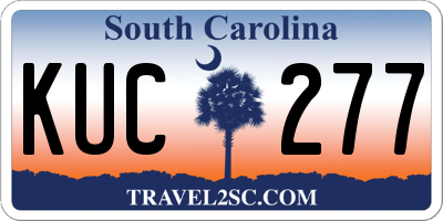 SC license plate KUC277