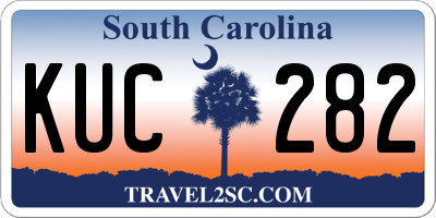 SC license plate KUC282