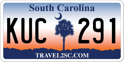 SC license plate KUC291
