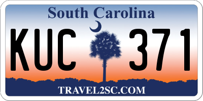 SC license plate KUC371
