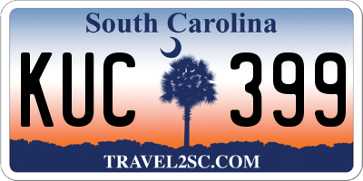 SC license plate KUC399