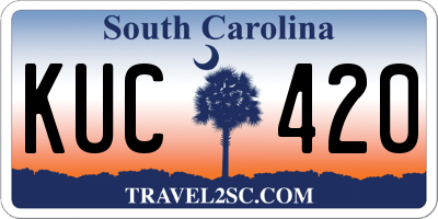 SC license plate KUC420