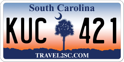 SC license plate KUC421