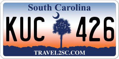SC license plate KUC426