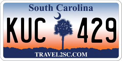 SC license plate KUC429