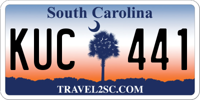 SC license plate KUC441