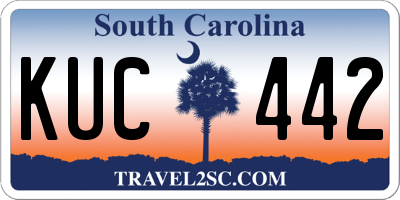 SC license plate KUC442
