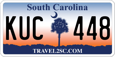 SC license plate KUC448