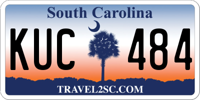 SC license plate KUC484