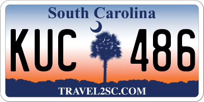 SC license plate KUC486