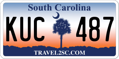 SC license plate KUC487