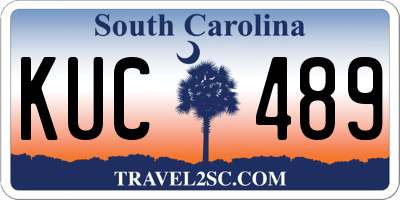 SC license plate KUC489