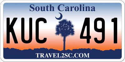 SC license plate KUC491