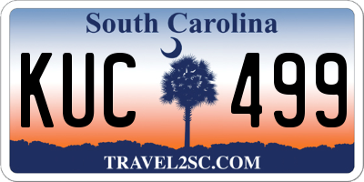 SC license plate KUC499