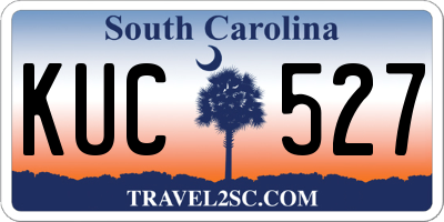SC license plate KUC527