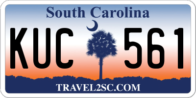 SC license plate KUC561