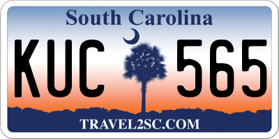 SC license plate KUC565
