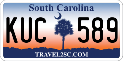 SC license plate KUC589