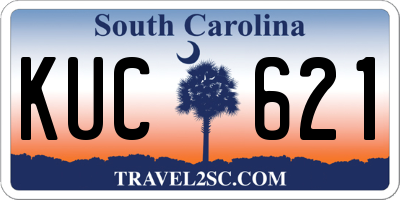 SC license plate KUC621