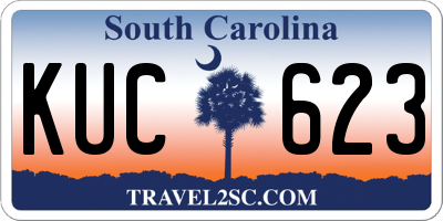 SC license plate KUC623