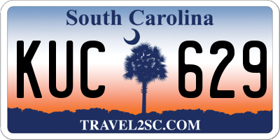 SC license plate KUC629