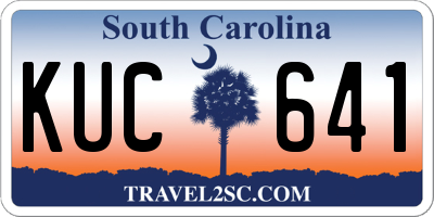 SC license plate KUC641