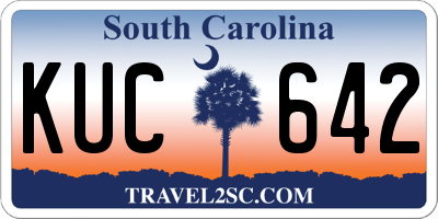 SC license plate KUC642
