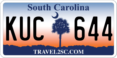 SC license plate KUC644