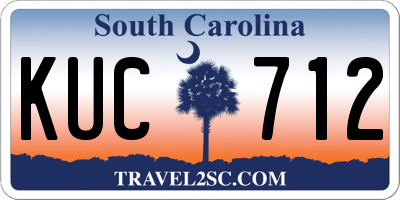 SC license plate KUC712