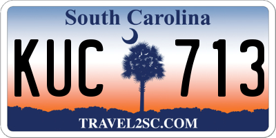 SC license plate KUC713
