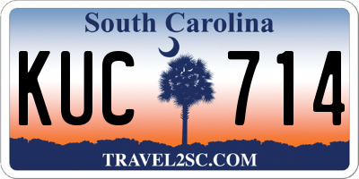 SC license plate KUC714