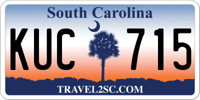 SC license plate KUC715