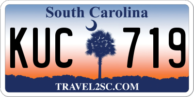SC license plate KUC719