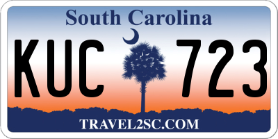 SC license plate KUC723