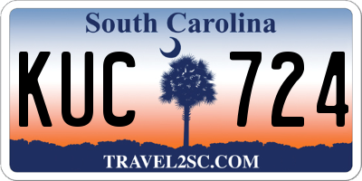 SC license plate KUC724
