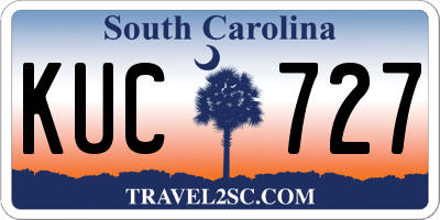 SC license plate KUC727