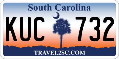 SC license plate KUC732