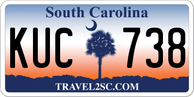 SC license plate KUC738