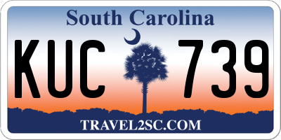 SC license plate KUC739