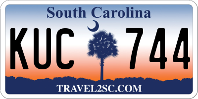SC license plate KUC744